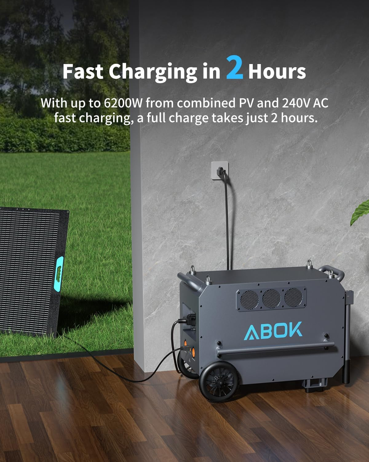 Ark7200 Portable Power Station, 7200W AC, 9792Wh Lifepo4 Battery