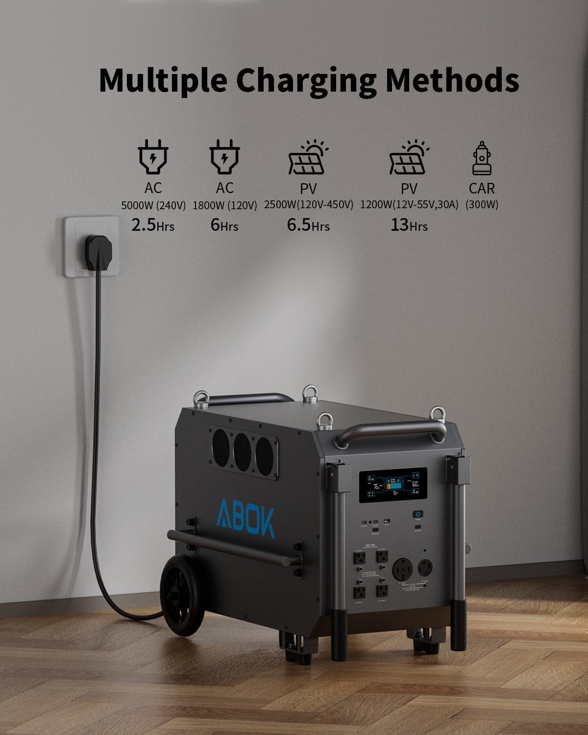 Ark7200 Portable Power Station, 7200W AC, 9792Wh Lifepo4 Battery