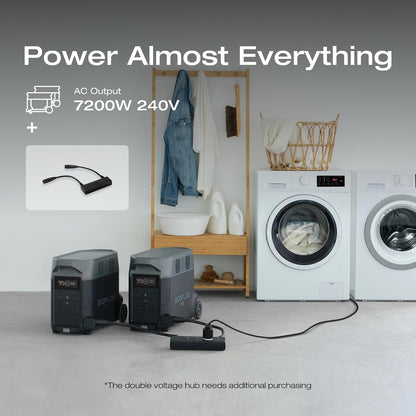 EF ECOFLOW DELTA Pro 7.2Kwh Portable Power Station with Extra Battery