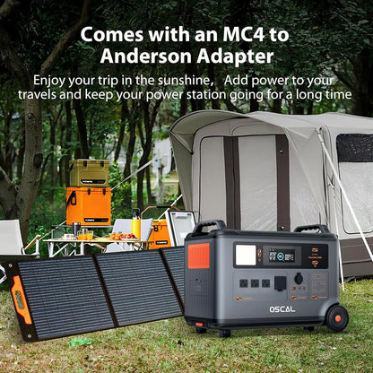 Portable Power Station 6000W with 3X200W Solar Panel, 3600Wh Lifep04 Solar Generator for Home Use, Outdoor Camping, Powermax 6000