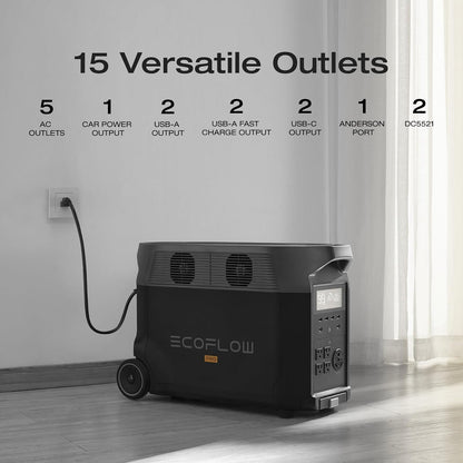 EF ECOFLOW DELTA Pro 7.2Kwh Portable Power Station with Extra Battery