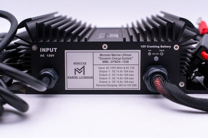Monster Marine Lithium DYNO4 4-Bank Marine Charger