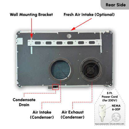 Pioneer 12,000 BTU All-in-One Console Heat Pump — 230V