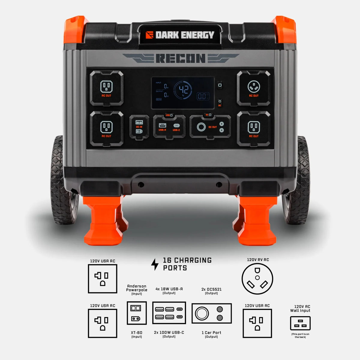 Dark Energy Recon 2000 Portable Power Station — 2,016Wh / 2,400W