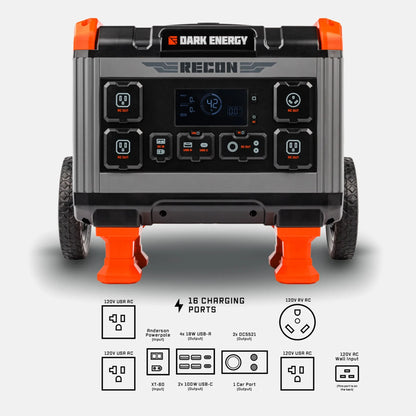 Dark Energy Recon 2000 Portable Power Station — 2,016Wh / 2,400W